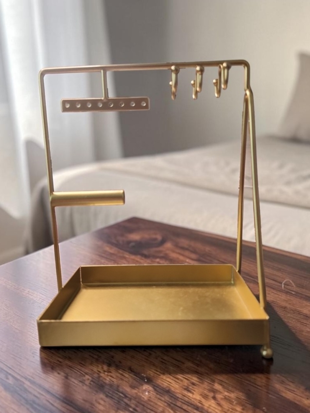 2 Gold Metal Jewelry Organizer Display Stand - Elegant Home Storage  NWOT - Picture 3 of 3